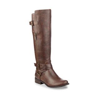 G By GUESS Tall Brown Riding Boot